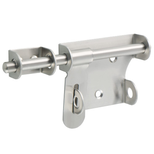 Slide Bolt Gate Latch,Padlock Latches Heavy Duty Barrel Bolts Safety Door Lock,Double Sided Gate Hardware for Barn Fence Gate Inside Doors,6 Inch Solid Stainless Steel Latches,Brushed Finish