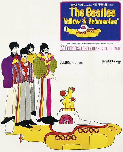 Yellow Submarine - The Beatles - 1968 - Movie Poster Magnet