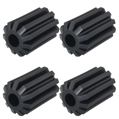 4PCS Roof Snow Rake Replacement Wheels for Shingle Saver Roof Rakes Snow Rake Wheel Replacement Wheels Snow Rakes Accessory, Black