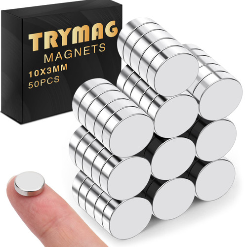 Small Magnets, Rare Earth Magnets, 50Pcs Strong Neodymium Magnets Tiny Round Fridge Magnets for Whiteboard, Refrigerator, DIY, Kitchen, Office Magnets