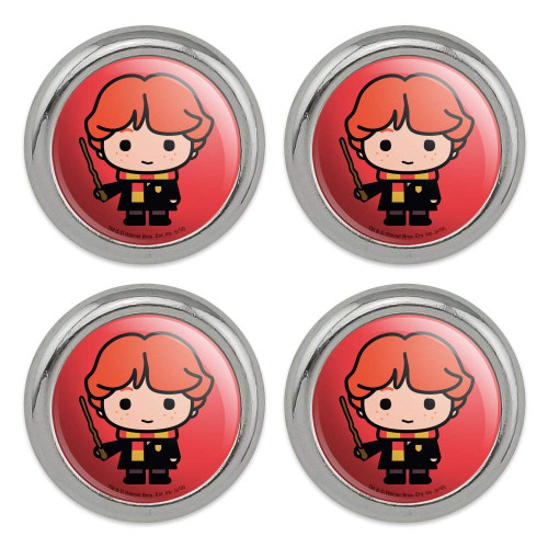 Harry Potter Ron Cute Chibi Character Metal Craft Sewing Novelty Buttons - Set of 4
