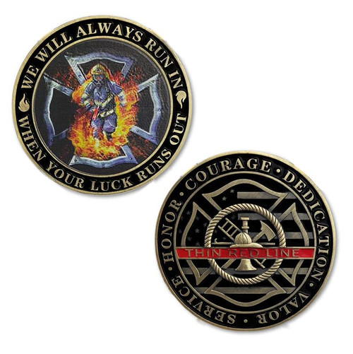 Firefighter Challenge Coin Thin Red Line Fireman Fire Department Prayer Coin Firefighter Challenge Coin Thin Red Line Fireman Fire Department Prayer Coin
