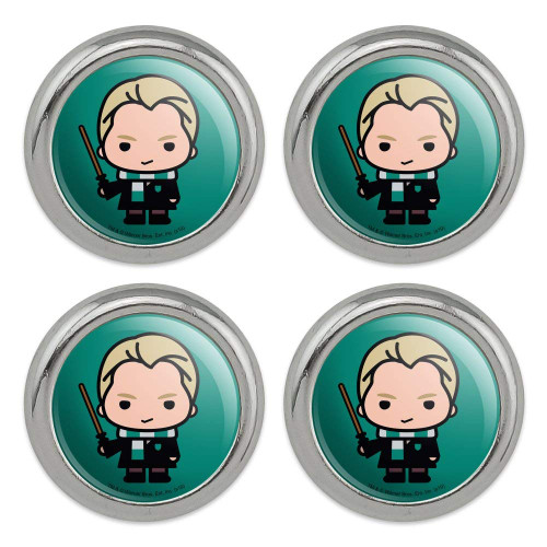Harry Potter Draco Cute Chibi Character Metal Craft Sewing Novelty Buttons - Set of 4