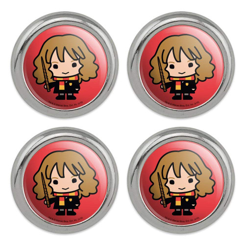 Harry Potter Cute Chibi Hermione Character Metal Craft Sewing Novelty Buttons - Set of 4