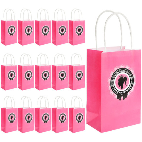 16 Pieces Girl Party Gift Bags Pink Princess Goodie Bags with Handles Princess Party Paper Gift Bags Candy Treat Bags for Princess Girl Birthday Theme Party Supplies Decorations Kids Party Favors 16 Pieces Girl Party Gift Bags Pink Princess Goodie Bags with Handles Princess Party Paper Gift Bags Candy Treat Bags for Princess Girl Birthday Theme Party Supplies Decorations Kids Party Favors