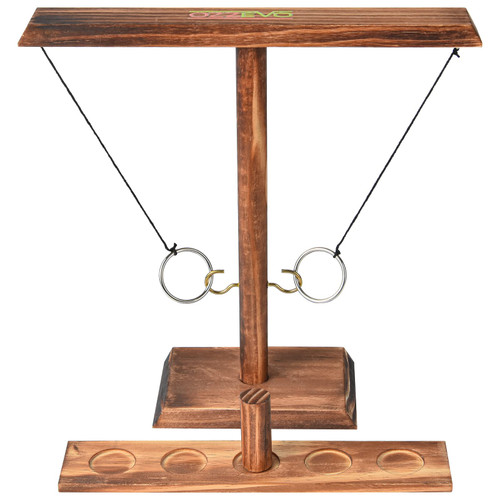 Ring Toss Hook Game Toss Hook and Ring Game Wooden Craft Ring Hook Tossing Game for Adults (Dark) Ring Toss Hook Game Toss Hook and Ring Game Wooden Craft Ring Hook Tossing Game for Adults (Dark)