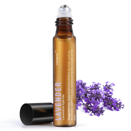French Lavender Essential Oil Roll On - Calming Oil for Stress & Relaxation - Pure Oil for Skin & Hair Growth