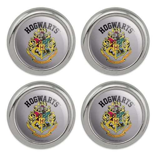 Harry Potter Hogwarts Crest Metal Craft Sewing Novelty Buttons - Set of 4
