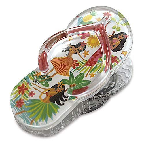 Welcome to the Islands Acrylic Beach Slipper Magnet Clip: Island Hula Honeys
