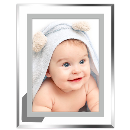 4x6 Picture Frame, Glass Photo Frames Made of High Definition Real Glass, Transparent Free Standing Desktop Display Stand, with Horizontal or Vertical Placement