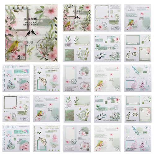 Vintage Scrapbooking Sticker Book for Adults, 20 Sheets Washi Stickers for Journaling Aesthetic Plant Label Scrapbook Stickers for Junk Journal Supplies Ephemera Sticker Book for DIY Art Crafts