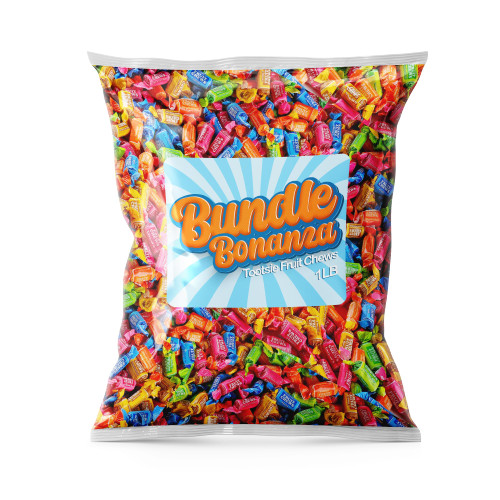 Tootsie Roll FRUIT Chews Bulk (1 LB) Assorted Flavors W/Bundle Bonanza Candy