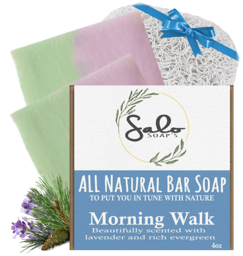- Lavender and Pine - True and Natural Soap Made in The USA, 2 Pack