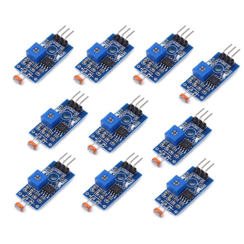 5MM LDR Photosensitive Sensor Module Light Dependent Resistor Sensor Module Digital Light Detection LM393 3 pins for Arduino (10PCS)