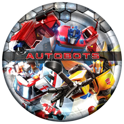 Transformers Plates 8ct - 9 Inch Transformers Party Plates Autobots - Transformers Party Supplies - Transformers Birthday Party Supplies - Transformers Birthday Decorations
