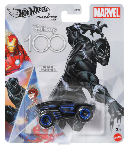 Disney 100 Character Cars Black Panther, 1:64 Scale Collectible Toy Car from Marvel Disney 100 Character Cars Black Panther, 1:64 Scale Collectible Toy Car from Marvel