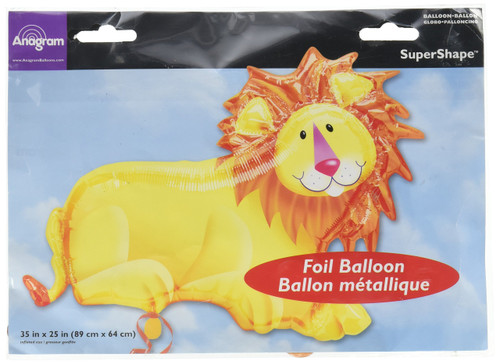 Lion Shaped 35" Mylar Balloon