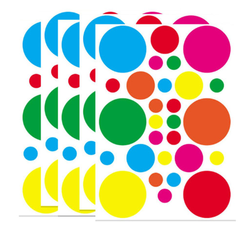 1400 PCS Multi-Shaped Small Dot Stickers Round Color Coding Labels 7 Colors 3 Shape Coding Labels Circle Dot Stickers Label for Toddlers Kid DIY Student Classroom,Office