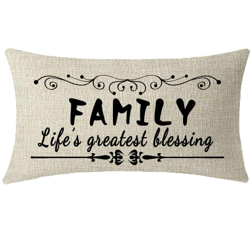 Nice Gift Sweet Love Family Quote Words Family Lifes Greatest Blessing Waist Lumbar Beige Cotton Linen Throw Pillow case Cushion Cover for Sofa Home Decorative Oblong 12x20 Inches Nice Gift Sweet Love Family Quote Words Family Lifes Greatest Blessing Waist Lumbar Beige Cotton Linen Throw Pillow case Cushion Cover for Sofa Home Decorative Oblong 12x20 Inches