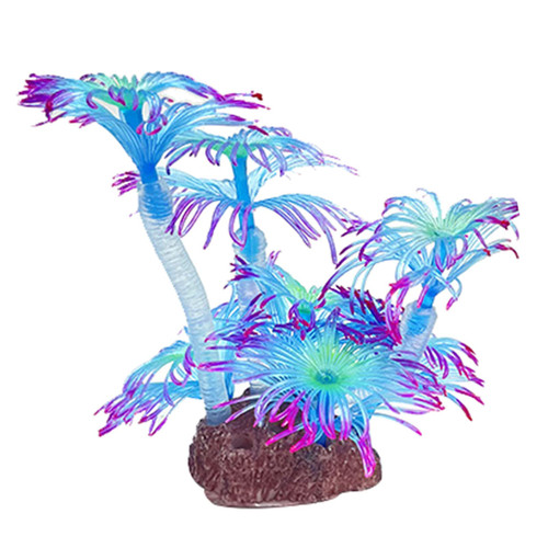 Artificial Coral for Aquariums Coral Ornaments Aquarium Decor Simulation Silicone Coral Fish for Tank Decorations Aquarium Fish Tank Coral Decor Ornaments Rock Decorations Small Artificial