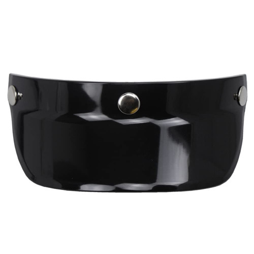 Visor Shield,Universal 3 Snap-Button Visor Flip Up Wind Shield for Open Face Motorcycle Helmet