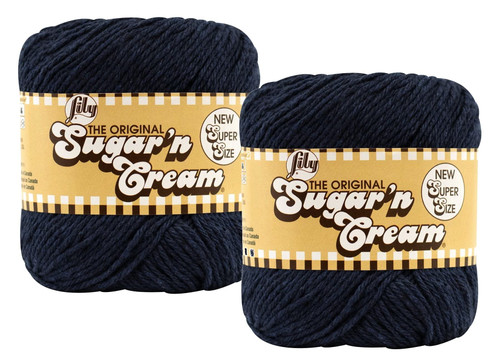 Sugar'N Cream Yarn - Solids Super Size-Indigo