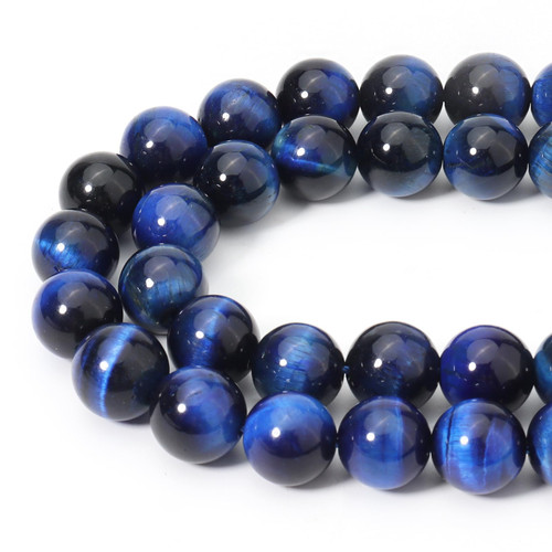 60pcs 6mm Natural Blue Tiger Eye Gemstone Beads Energy Healing Crystal Round Loose Stone Beads for Jewelry Making, DIY Bracelets Necklaces 60pcs 6mm Natural Blue Tiger Eye Gemstone Beads Energy Healing Crystal Round Loose Stone Beads for Jewelry Making, DIY Bracelets Necklaces