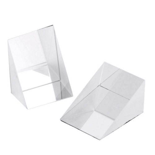 10mm*10mm*10mm Optical Glass Triangular Prisms Right Angle Isosceles Prisms Lens Optical K9 Glass Material Testing Instrument Piece