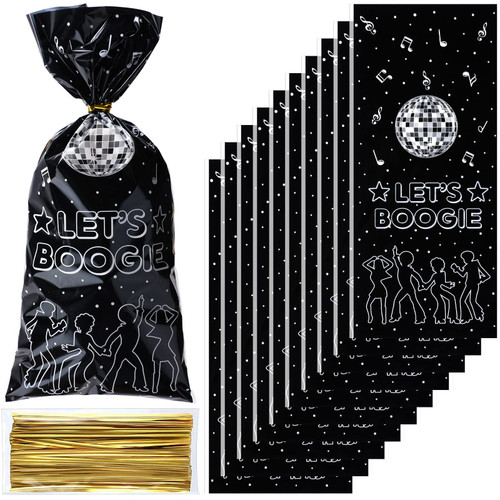 100 Pcs Disco Cellophane Treat Bags Disco Ball Decorations Disco Gift Candy Goodie Favor Bags Boogie 70s Party Supplies Rock Music Dance Disco Party Decorations (100 Bags,100 Twist Ties) 100 Pcs Disco Cellophane Treat Bags Disco Ball Decorations Disco Gift Candy Goodie Favor Bags Boogie 70s Party Supplies Rock Music Dance Disco Party Decorations (100 Bags,100 Twist Ties)