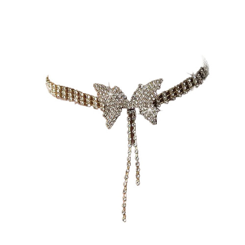 Rhinestone Butterfly Choker Necklaces Silver Neck Chain Crystal Pendant Necklace Sparkly Party Prom Necklace Jewelry for Women Rhinestone Butterfly Choker Necklaces Silver Neck Chain Crystal Pendant Necklace Sparkly Party Prom Necklace Jewelry for Women