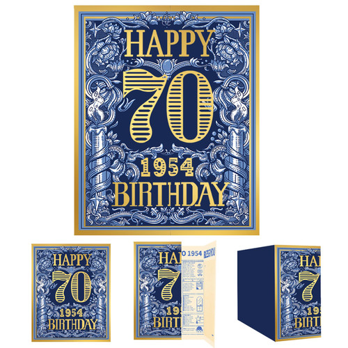2024 70th Birthday Greeting Card, 70 Year Old Birthday Gift Card,Memory Back In 1954?Envelope? 2024 70th Birthday Greeting Card, 70 Year Old Birthday Gift Card,Memory Back In 1954?Envelope?