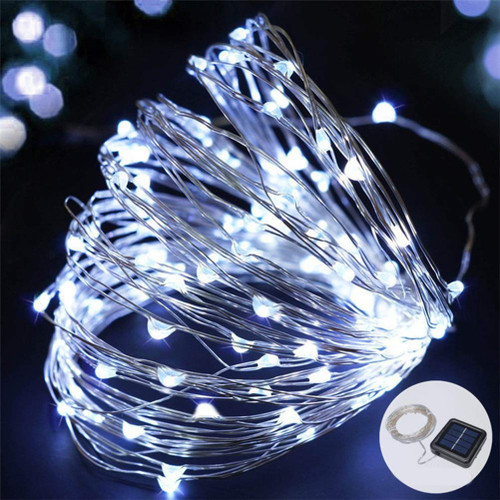 8 Lighting Modes 40 Led Solar String Lights Outdoor Waterproof Fairy String Light for Patio Yard Trees Christmas Wedding Party Garden Decor