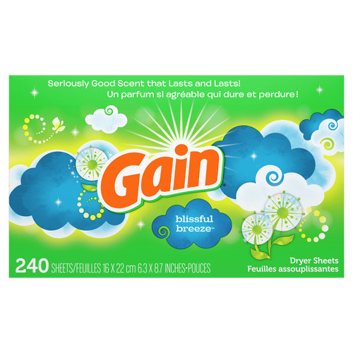 Fabric Softener Dryer Sheets, Blissful Breeze, 240 Count