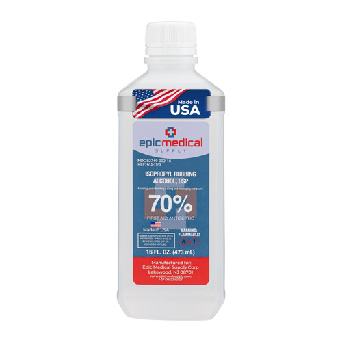 Isopropyl Rubbing Alcohol 70% USP, 16 oz. Bottle, Multipurpose First Aid Antiseptic for Minor Wounds, Cuts, and Scrapes (1) Isopropyl Rubbing Alcohol 70% USP, 16 oz. Bottle, Multipurpose First Aid Antiseptic for Minor Wounds, Cuts, and Scrapes (1)