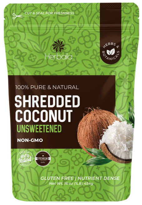 Shredded Coconut Unsweetened, 1 lb. Unsweetened Coconut Flakes, Dried Coconut Shavings, Dry Coconut Shredded, Flaked Coconut Shreds. All Natural, Non GMO, Pure Unsweetened Shredded Coconut 16 oz. Shredded Coconut Unsweetened, 1 lb. Unsweetened Coconut Flakes, Dried Coconut Shavings, Dry Coconut Shredded, Flaked Coconut Shreds. All Natural, Non GMO, Pure Unsweetened Shredded Coconut 16 oz.