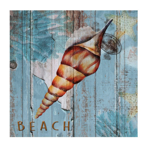 Nautical Beach Ocean Theme Underwater Sea Snail Mirrors Wall Art Wall Decals Shells Starfish Blue Coastal Reusable Wall Decal for Teen Room Bumper Restaurant Tumblers Vinyl 18in