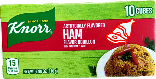 Ham Bouillon Cubes (Pack of 1) 10 Cubes - Caldo con Sabor a Jamon Ham Bouillon Cubes (Pack of 1) 10 Cubes - Caldo con Sabor a Jamon