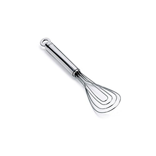 Norpro 2317 Flat Oval Whisk Stainless Steel, Silver