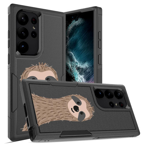 Phone Case for Samsung S23ultra 6.8 Inch Cover for Samsung Galaxy S23 Ultra Cute Sloth S23 Ultra Slim Case 6.8'' 2023 Heavy Duty Silicone Thin Rugged Protective Cases Galaxy S23 Ultra