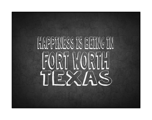 - Happiness is Being in Fort Worth Texas - Jigsaw Puzzle 30 pcs, DesM86