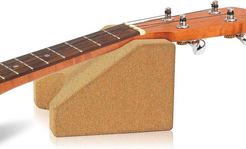Guitar Neck Rest - Portuguese Cork Guitar Neck Cradle Support Pillow String Instrument Luthier Tool for Basses, Guitar Workstation, Ukulele, Violin, Banjo, Mandolin