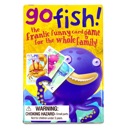 Go Fish! Classic Family Fun Card Game for Adults and Kids, Easy to Shuffle and Durable, Ideal for Travel, Holidays, Day Trips or Games Night