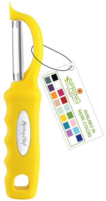 Premium Swivel Vegetable Peeler, Soft Grip Handle and Ultra Sharp Stainless Steel Blades - Perfect Kitchen Peeler For Veggie, Fruit, Potato, Carrot, Apple - Yellow Premium Swivel Vegetable Peeler, Soft Grip Handle and Ultra Sharp Stainless Steel Blades - Perfect Kitchen Peeler For Veggie, Fruit, Potato, Carrot, Apple - Yellow