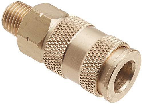 Milton 765 1/4" MNPT V Style High Flow Coupler - Box of 10 Milton 765 1/4" MNPT V Style High Flow Coupler - Box of 10