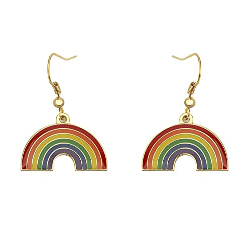Rainbow LGBT Pride Rainbow Shape Dangle Earrings Gay & Lesbian LGBT Pride Gifts Rainbow Jewelry Rainbow LGBT Pride Rainbow Shape Dangle Earrings Gay & Lesbian LGBT Pride Gifts Rainbow Jewelry