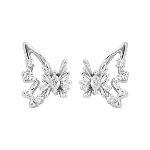 Y2k Hypoallergenic Cubic Zirconia Earrings Stud, Goth Butterfly Stud Earrings, Emo Punk Goth Y2k Accessories for Women Y2k Hypoallergenic Cubic Zirconia Earrings Stud, Goth Butterfly Stud Earrings, Emo Punk Goth Y2k Accessories for Women