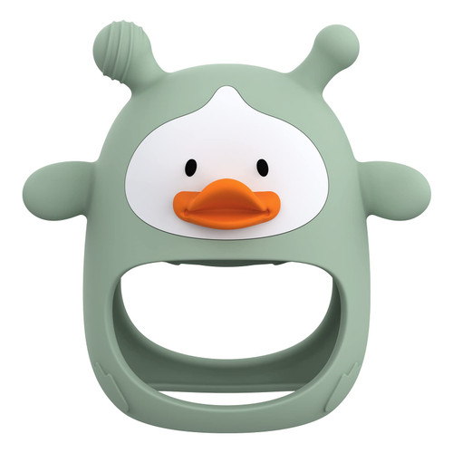 Teething Toys for Babies 0-6 Months, Never Drop Silicone Baby Teether, Hand Pacifier for Sucking Babies, Soothing Pain Relief, Best Chew Toy for Teething Baby, Teething Mitten for New Born - Green Teething Toys for Babies 0-6 Months, Never Drop Silicone Baby Teether, Hand Pacifier for Sucking Babies, Soothing Pain Relief, Best Chew Toy for Teething Baby, Teething Mitten for New Born - Green