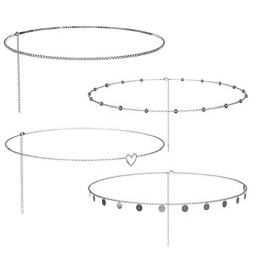 4PCS Belly Chain for Women Layered Waist Chain Body Chains for Women Gold Silver Belly Chain for Girls Adjustable 29.5-39.5 Inches Body Jewelry For Beach 4PCS Belly Chain for Women Layered Waist Chain Body Chains for Women Gold Silver Belly Chain for Girls Adjustable 29.5-39.5 Inches Body Jewelry For Beach