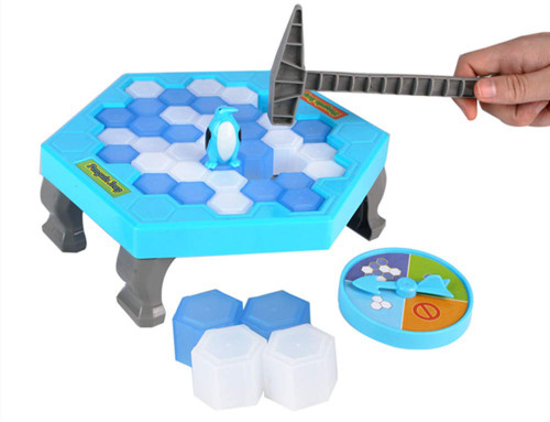 Puzzle Table Games Penguin ice pounding Penguin ice Cubes Save Penguin Knock ice Block Wall Toys Desktop Paternity Interactive Game
