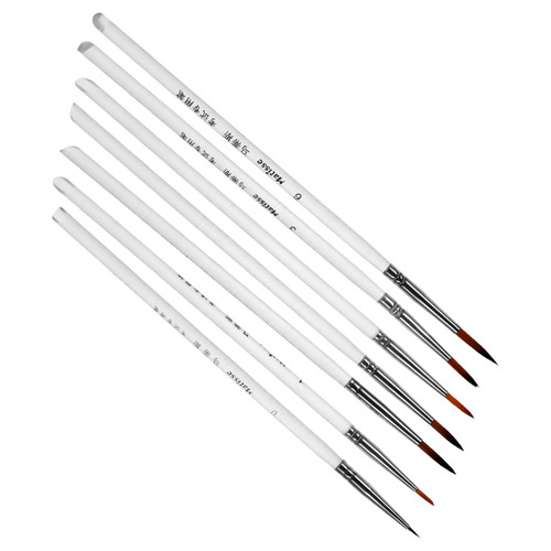 11pcs Set Painting Pen Set Paint Brush Tools Detail Brush Fine Detail Painting Brush Painting Tool Oil Paint Acrylic Paint Art Brushes Miniature Plastic Drawing Tool